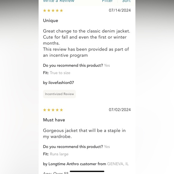 Anthropologie NWT Crochet-Sleeve Denim Jacket size S. - Picture 16 of 16